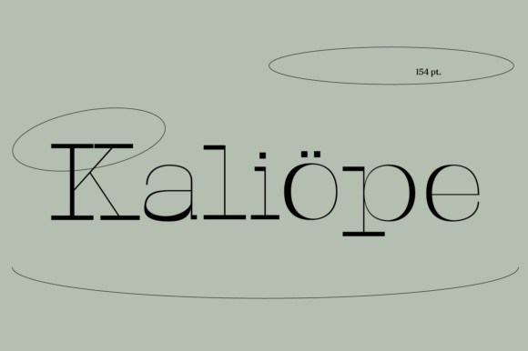 Kaliope衬线简约大方好看的logo设计英文字体下载-topimage